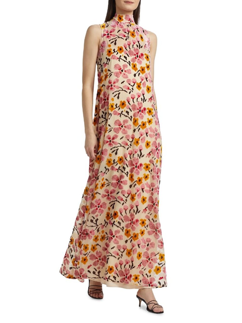 STAUD Albee Floral Print Sleeveless Maxi Dress - Picture 2 of 11